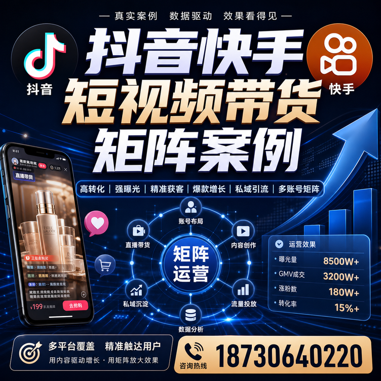 清远短视频带货团队多平台矩阵自动分发案例